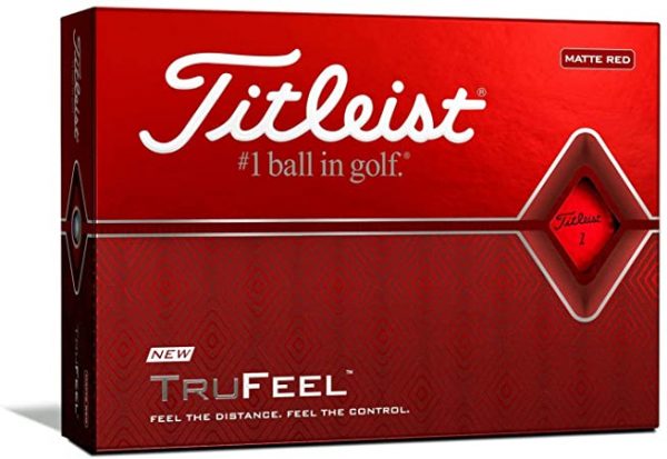 Docena Pelota Titleist TruFeel Matte Red