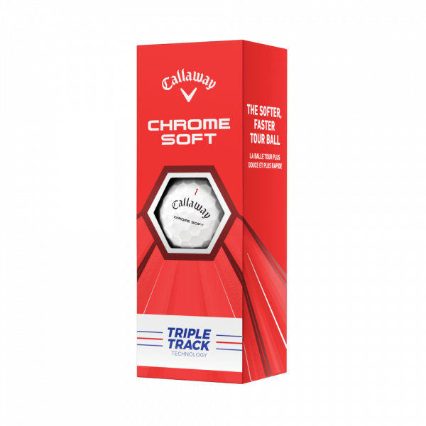 Tubo Pelota Callaway Chrome Soft Triple Track (3 Pelotas)
