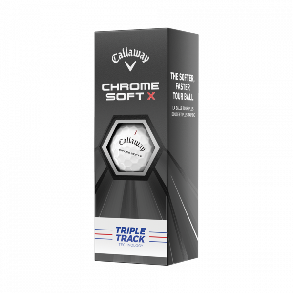 Tubo Pelota Callaway Chrome Soft X Triple Track (3 Pelotas)