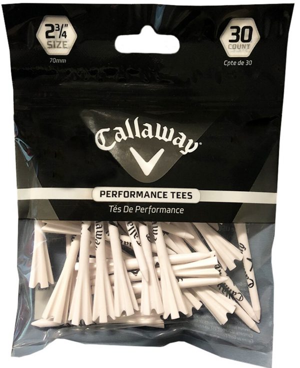 Tees Plastico Callaway Performance 2 3/4 White (30 unidades)