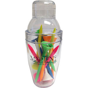 Tees Plastico Martini Mini Shaker 2 3/4 (12 unidades)