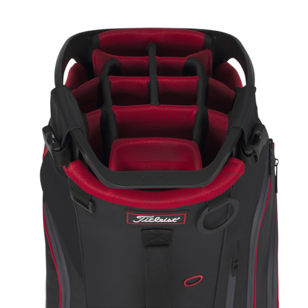 Bolsa de Pie Titleist Hybrid 14 Black/Red (Stand-Bag) - Imagen 3