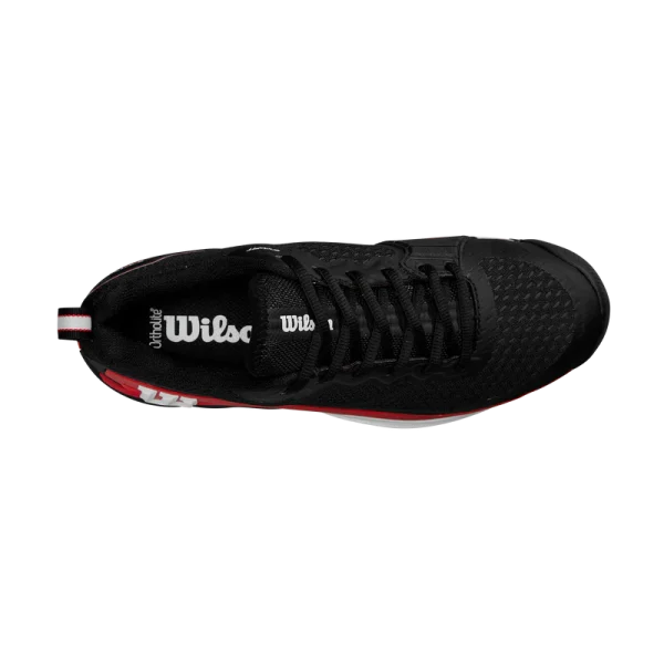 Zapatilla Wilson Hombre Rush Pro 4.5 Black/Red - Imagen 3