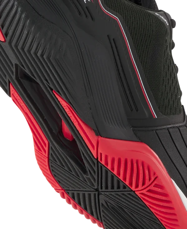 Zapatilla Wilson Hombre Rush Pro 4.5 Black/Red - Imagen 2