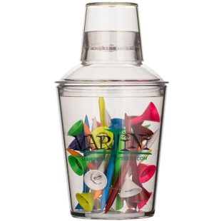 Tees Plastico Martini Mini Shaker (24 unidades)
