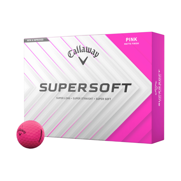 Docena Pelota Callaway SuperSoft Pink