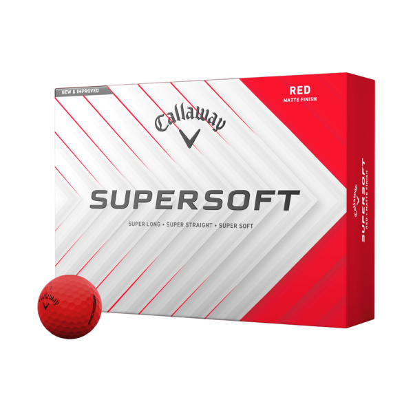 Docena Pelota Callaway SuperSoft Red