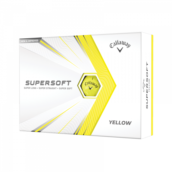 Docena Pelota Callaway SuperSoft Yellow