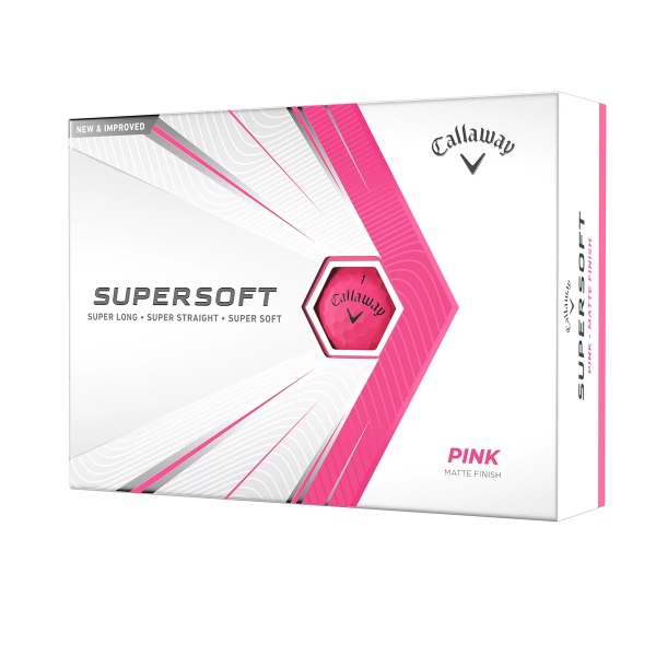 Docena Pelota Callaway SuperSoft Pink