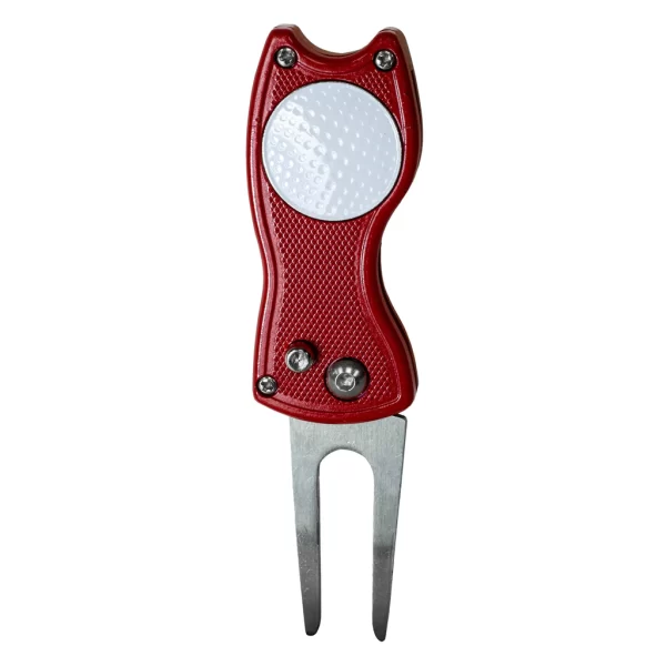 Metal Divot Golf Tool with Ball Marker JEF