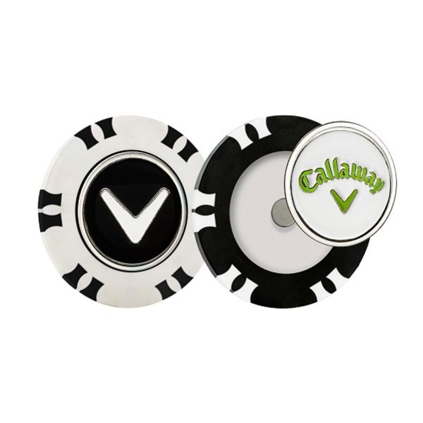 Callaway Dual Mark Poker Chip 2PK White/Black