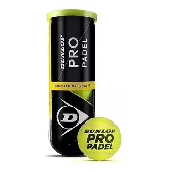 Tarro Pelotas de Padel Dunlop Pro (3 unidades)