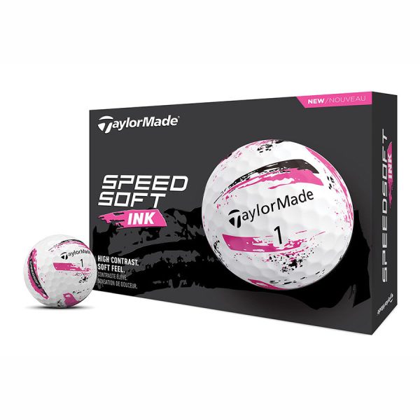 Docena Pelota TaylorMade SpeedSoft Pink