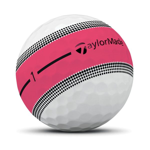 Docena Pelota TaylorMade Tour Response Stripe Pink - Imagen 2