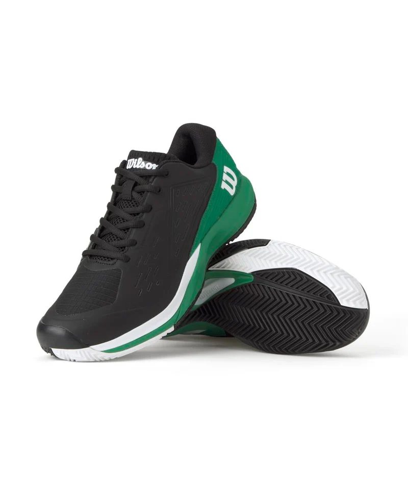 Zapatilla Wilson Hombre Rush Pro Ace Clay Black/Bosp - Imagen 2