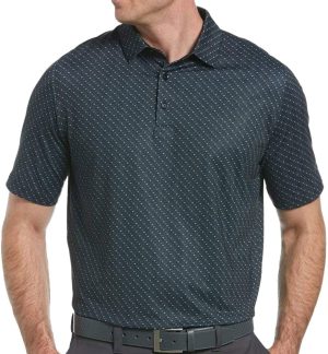 Polera Callaway Mens Swing Tec Allover Chevron Black