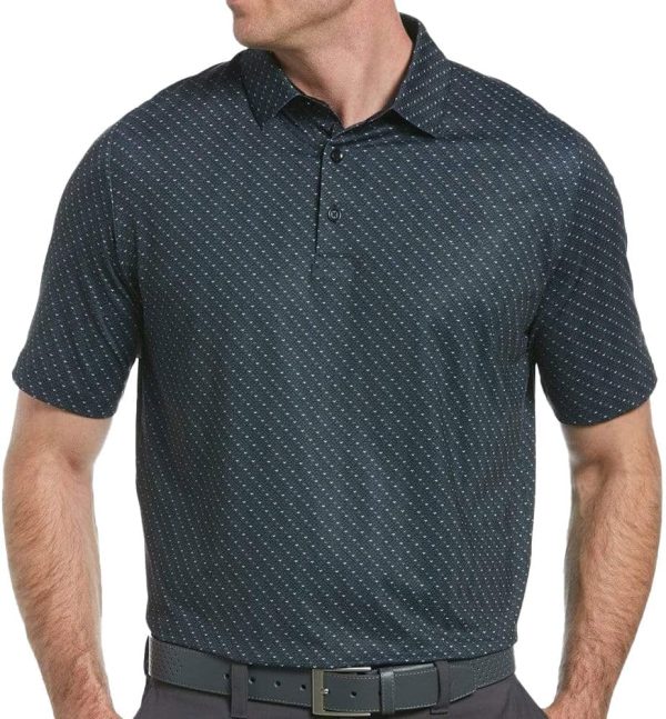 Polera Callaway Mens Swing Tec Allover Chevron Black