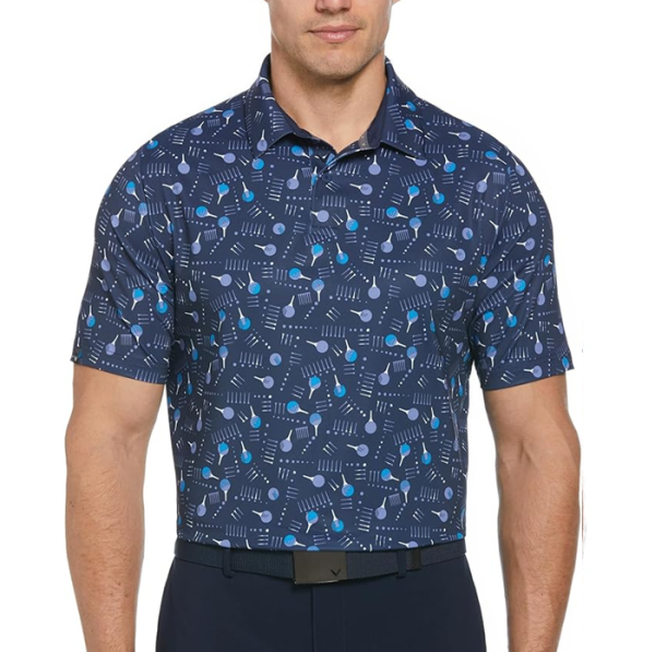 Polera Callaway Mens Standard All Over Golf Ball & Tee