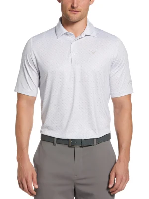 Polera Callaway Mens Swing Tec Allover Chevron White