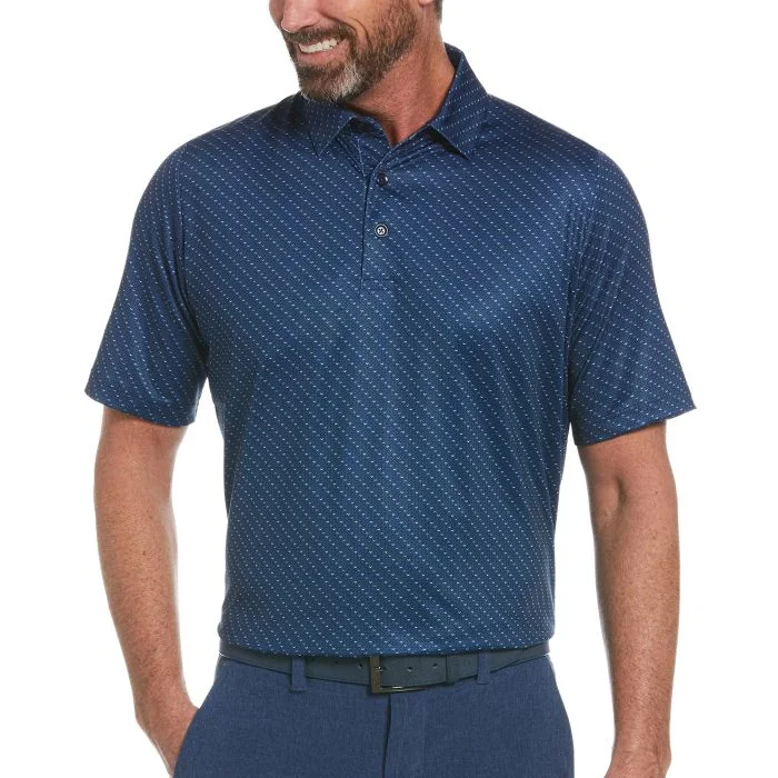 Polera Callaway Mens Swing Tec Allover Chevron Navy